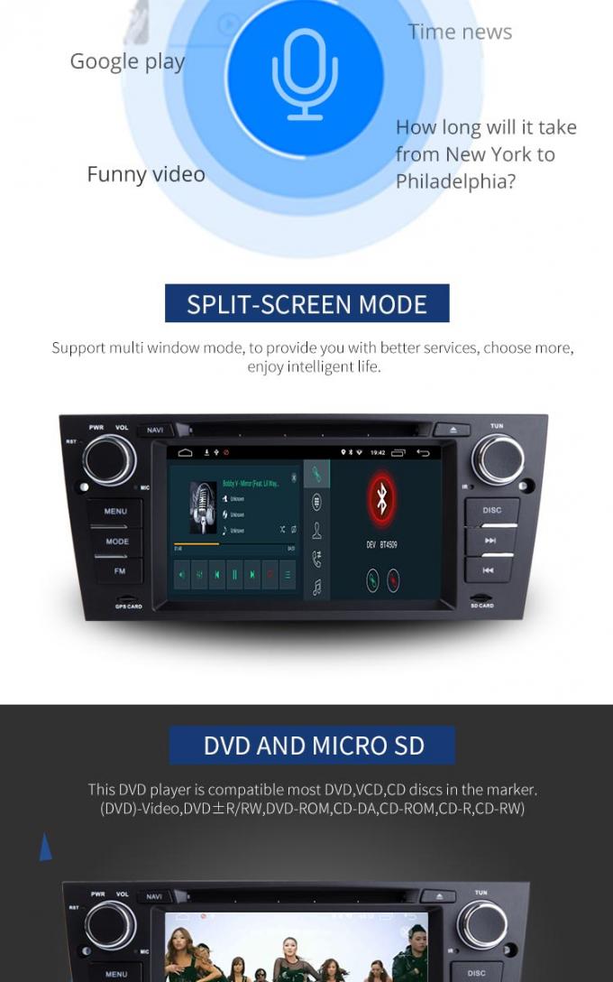 Αυτοκινήτων αυτόματο ραδιο της BMW ΠΣΤ DVD φορέων PX6 8,1 σύστημα Bluetooth - που επιτρέπεται αρρενωπό