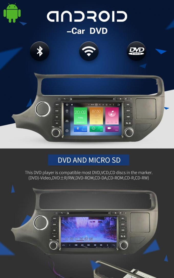 KIA ΡΙΟ 8,0 αρρενωπός φορέας αυτοκινήτων DVD με ακουστικό τηλεοπτικό 3G 4G SWC